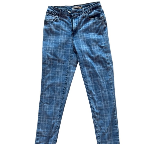 Levi's Denim - Blue Plaid Women Levi Jeans